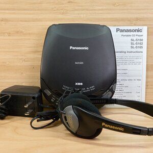 Panasonic SL-S160 Portable CD Player / MASH Technology / Made in Japan / Tested